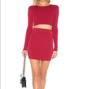Revolve set - long sleeve + skirt